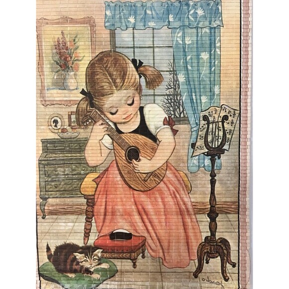 Vintage Jandro Litho 1972 Little Workers Print /Childs Room /Nursery /Retro 8x10 - Picture 4 of 5